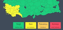 İçişleri Bakanlığı'ndan Çok Sayıda İl İçin "Sarı" Kodlu Uyarı