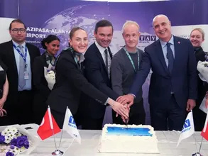 Gazipaşa-Alanya Havalimanı, Copenhagen Air Taxi'nin ilk uçuşunu karşıladı