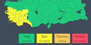 İçişleri Bakanlığı'ndan Çok Sayıda İl İçin "Sarı" Kodlu Uyarı