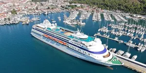Marmaris'e 194 Metrelik Kruvaziyer Geldi: Rotasında Antalya da Var