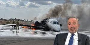 Türk iş insanının pistten çıkan özel jeti alevler içinde kaldı