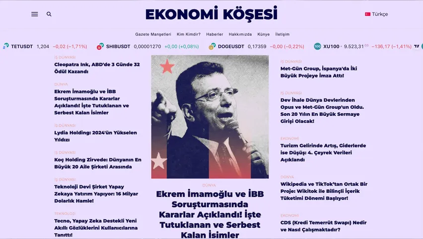 Tarafsız ve Bağımsız Dijital Habercilik: Ekonomi Köşesi Yayında