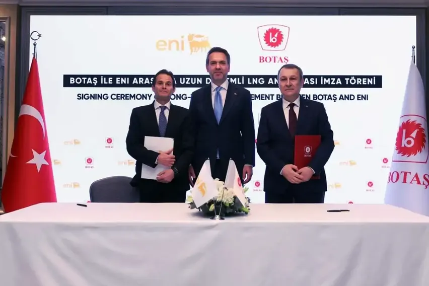 BOTAŞ, enerji şirketleri ENI ve SEFE ile iki uzun dönemli LNG anlaşması imzaladı