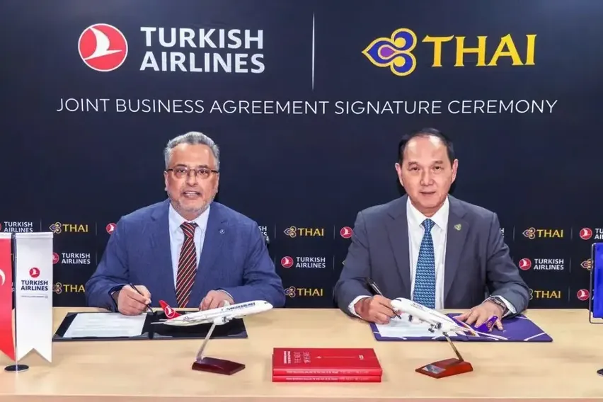 THY ile Tayland'ın hava yolu şirketi Thai Airways arasında işbirliği