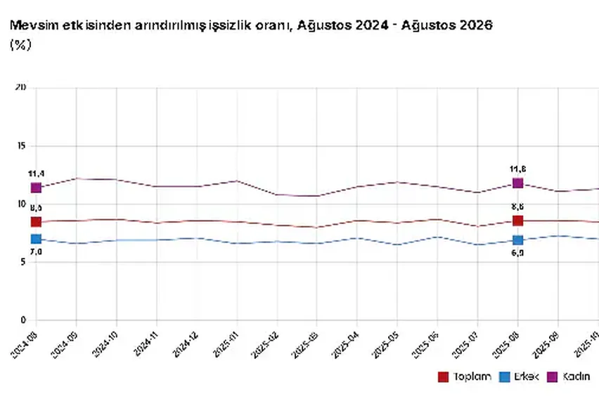 TÜİK Açıkladı: Ağustos Ayı İşsizlik Rakamları Belli Oldu