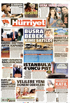 HÜRRİYET 14 Eylül 2026 gazete manşeti