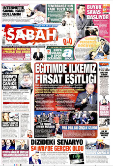 SABAH 15 Eylül 2026 gazete manşeti