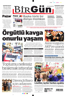BİRGÜN 27 Eylül 2026 gazete manşeti
