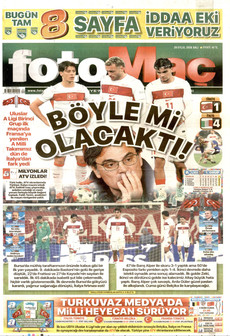 FOTOMAÇ 29 Eylül 2026 gazete manşeti