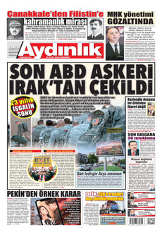 AYDINLIK GAZETESİ 30 Eylül 2026 gazete manşeti