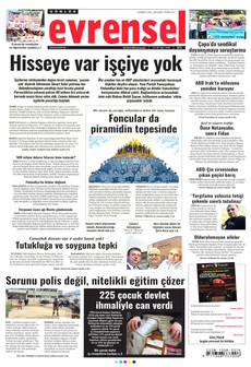 EVRENSEL 30 Eylül 2026 gazete manşeti