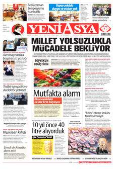 YENİ ASYA 30 Eylül 2026 gazete manşeti
