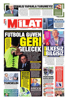 MİLAT 30 Eylül 2026 gazete manşeti
