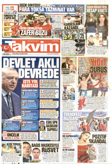 TAKVİM 1 Ekim 2026 gazete manşeti