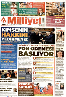 MİLLİYET 2 Ekim 2026 gazete manşeti