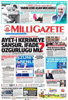 MİLLİ GAZETE 2 Ekim 2026 gazete manşeti