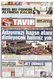 TAVIR GAZETESİ 2 Ekim 2026 gazete manşeti