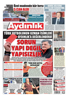 AYDINLIK GAZETESİ 3 Ekim 2026 gazete manşeti
