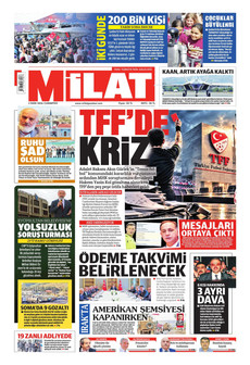 MİLAT 3 Ekim 2026 gazete manşeti
