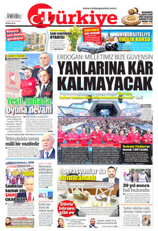 TÜRKİYE GAZETESİ 4 Ekim 2026 gazete manşeti