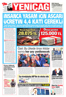 YENİÇAĞ 4 Ekim 2026 gazete manşeti