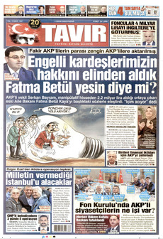 TAVIR GAZETESİ 4 Ekim 2026 gazete manşeti