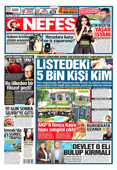NEFES 5 Ekim 2026 gazete manşeti