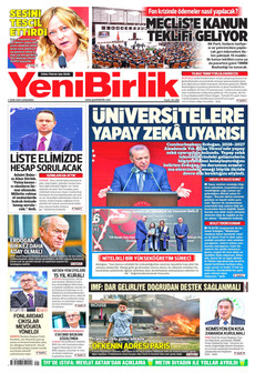 YENİBİRLİK 7 Ekim 2026 gazete manşeti